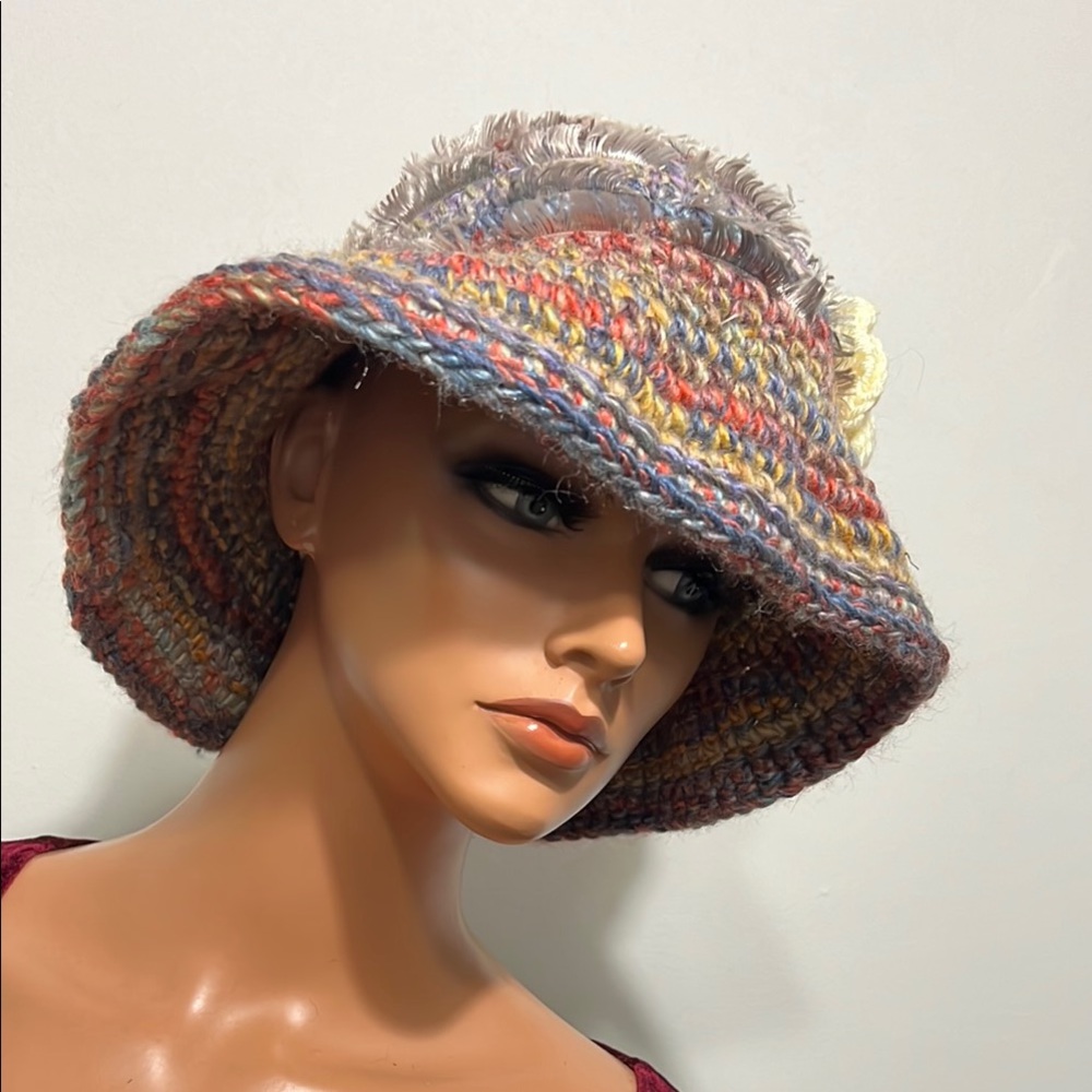 Multicolor Woven Women's Hat